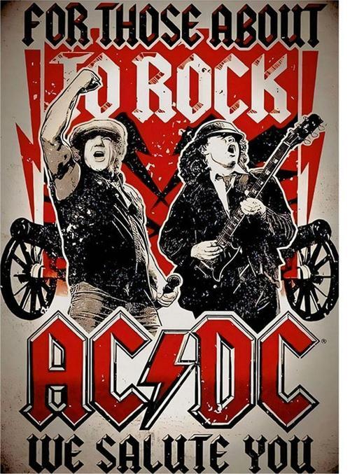 Ac Dc Müzik Grubu Modern Mdf Tablo 50 cm x 70 cm