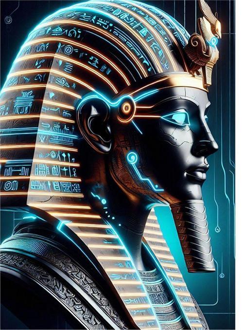 Tutankamon Mdf poster 35 cm x 50 cm