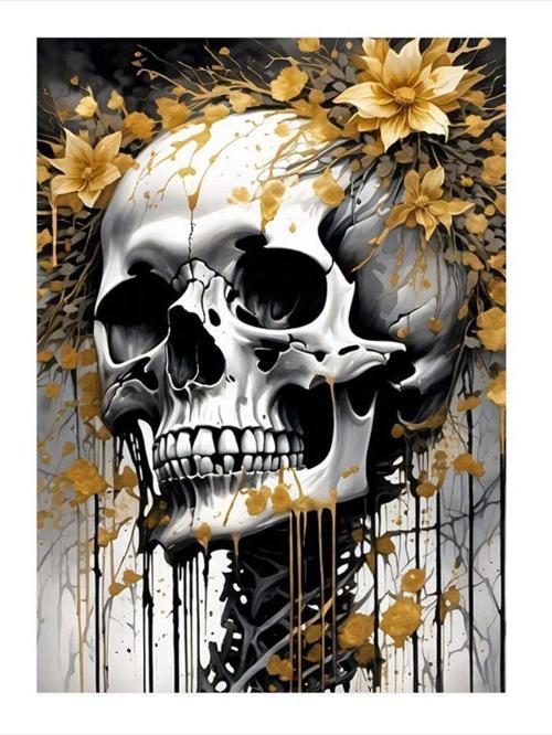 Kurukafa Ve Çiçekler Mdf poster 50 cm x 70 cm