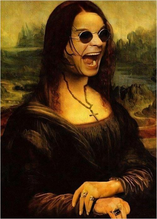 Ozzy Osbourne Mona Lisa Art Mdf Poster 35 cm x 50 cm