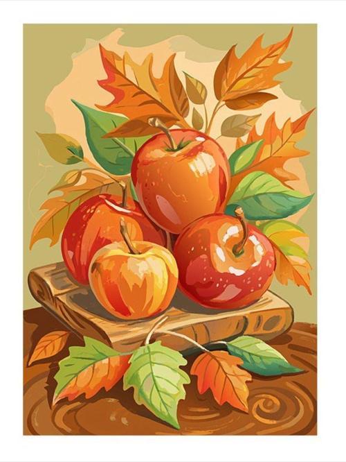 Domatesler Ve Yapraklar Modern Mdf Tablo 25 cm x 35 cm