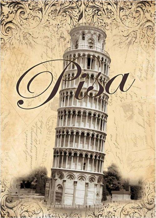 Pisa Kulesi İtalya Tasarım Mdf Tablo 35 cm x 50 cm