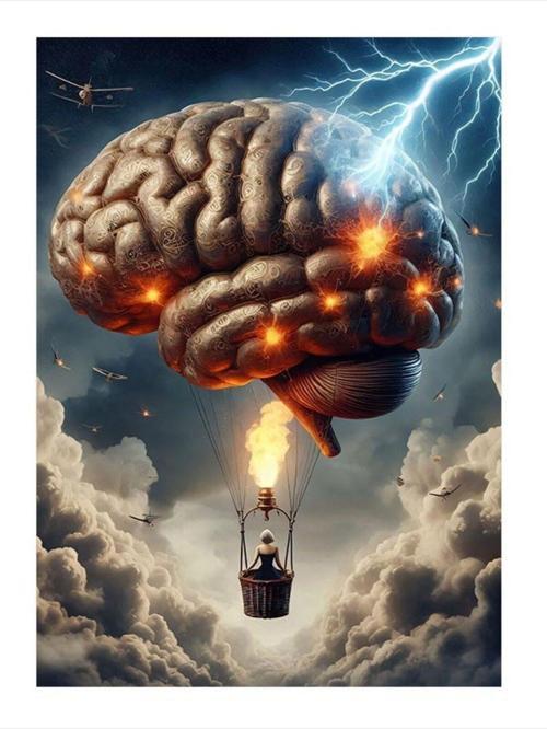 Beyinin Gücü Dekoratif Mdf Tablo 35 cm x 50 cm