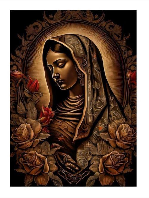 Meryem Ana Desenli Mdf Tablo 25 cm x 35 cm