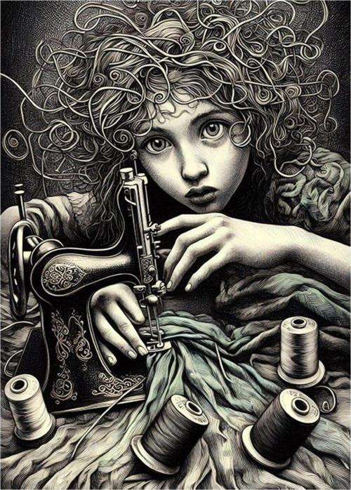 Elbise Diken Çocuk Model Mdf tablo 35 cm x 50 cm