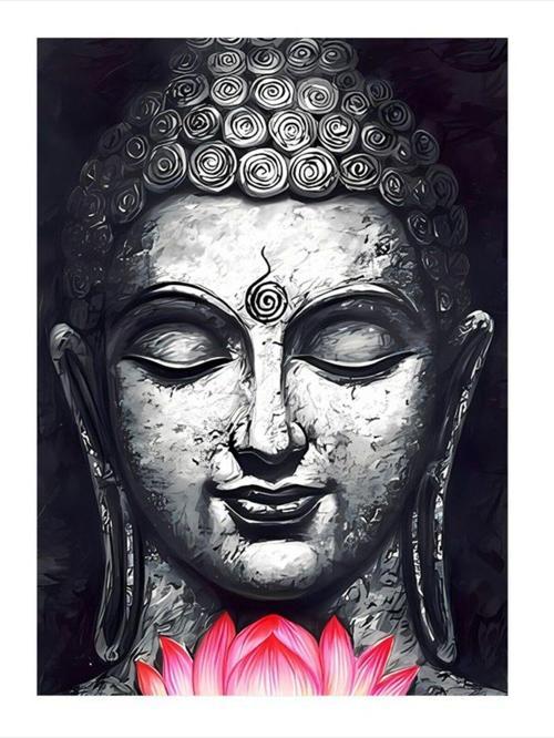 Buda Heykeli Mdf Tablo 35 cm x 50 cm