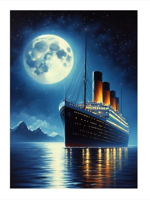 Titanic Art Mdf Poster 50 cm x 70 cm