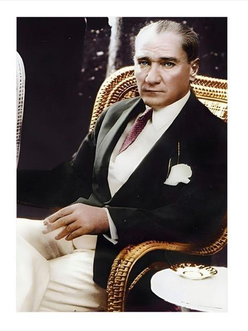 Mustafa Kemal Atatürk Model Mdf tablo 35 cm x 50 cm