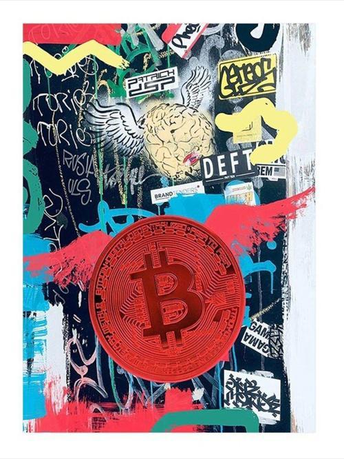 Bitcoin Temalı Model Mdf tablo 25 cm x 35 cm