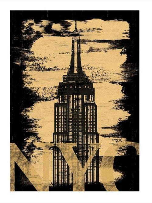 New York City Art Mdf Poster 25 cm x 35 cm