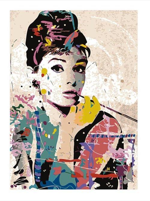 Audrey Hepburn Mdf Tablo 25 cm x 35 cm