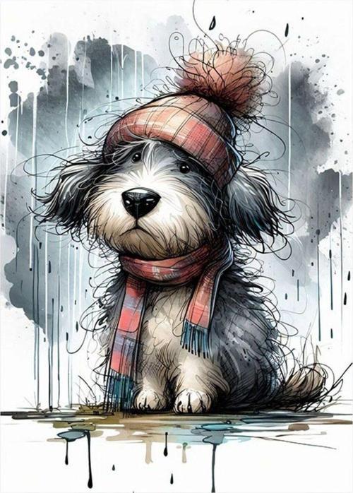 Bereli Köpek Tasarım Mdf Tablo 50 cm x 70 cm