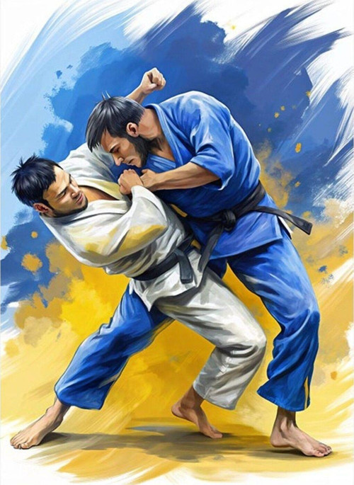 Karate Sporu Model Mdf tablo 50 cm x 70 cm