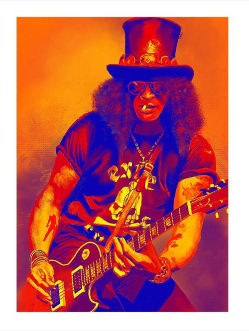 Slash Müzisyen Tasarım Mdf Tablo 35 cm x 50 cm