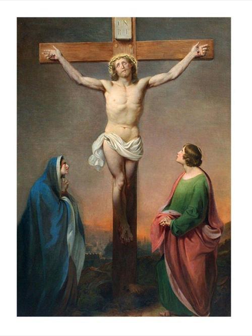 Çarmaktaki İsa Art Mdf Tablo 25 cm x 35 cm