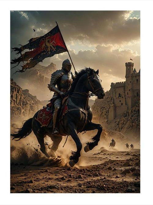Şövalye Art Mdf Poster 50 cm x 70 cm