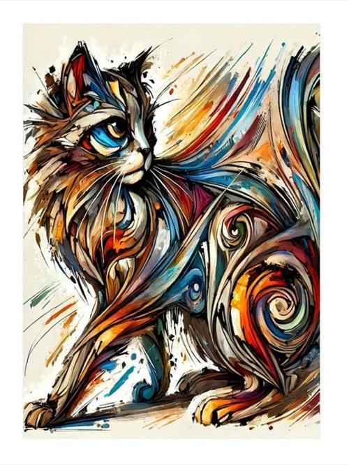 Renkli Kadın Mdf poster 25 cm x 35 cm
