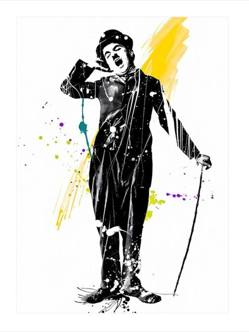 Charlie Chaplin Modern Mdf Tablo 35 cm x 50 cm