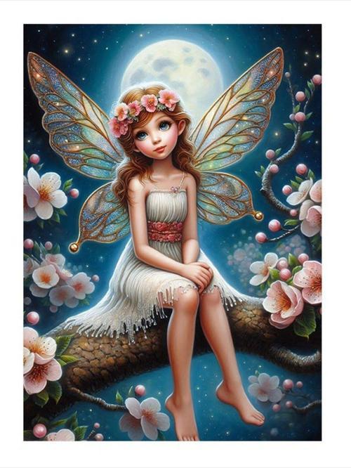 Peri Kızı Ve Dolunay Mdf Tablo 50 cm x 70 cm