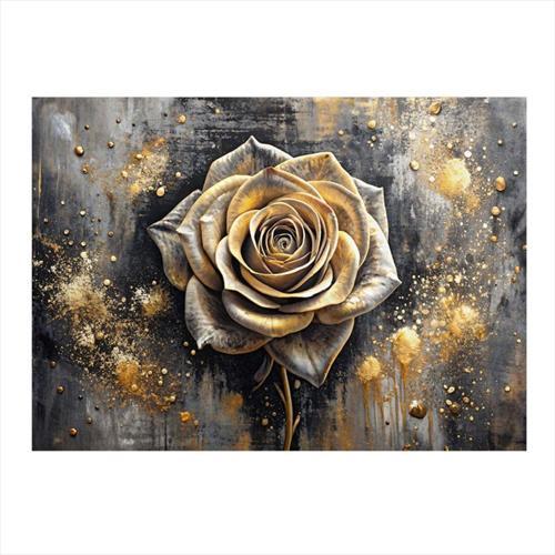 Beyaz Renk Gül Mdf poster 35 cm x 50 cm