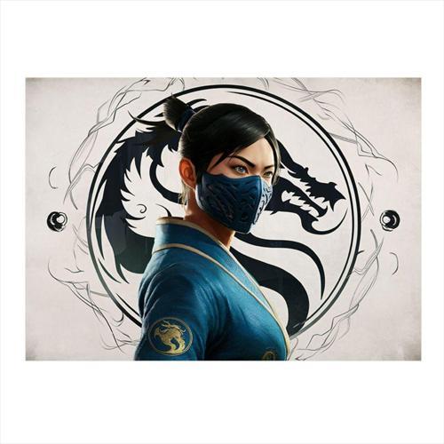 Mortal Kombat Kadın Sub Zero Model Mdf tablo 50 cm x 70 cm