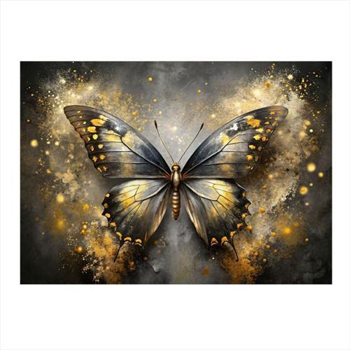 Gold Kelebek Mdf Tablo 35 cm x 50 cm