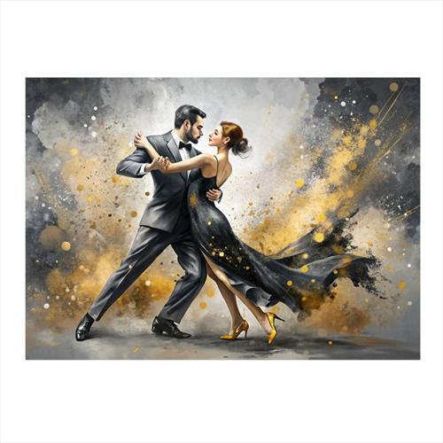 Dans Eden Çift Dekoratif Mdf Tablo 35 cm x 50 cm