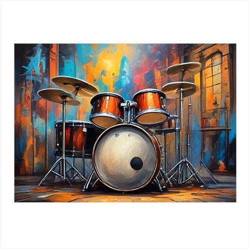 Davul Bateri Hediyelik Mdf Tablo 50 cm x 70 cm