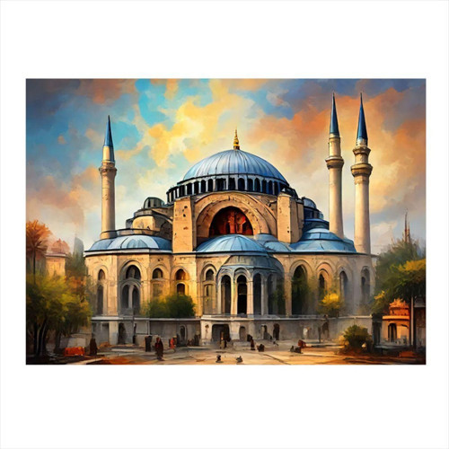 Ayasofya Cami Mdf Tablo 35 cm x 50 cm