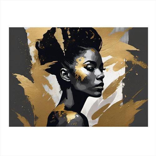 Afrikalı Kadın Art Mdf Tablo 50 cm x 70 cm