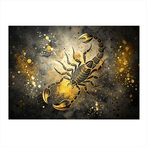 Akrep Burcu Modern Ahşap Tablo 50 cm x 70 cm