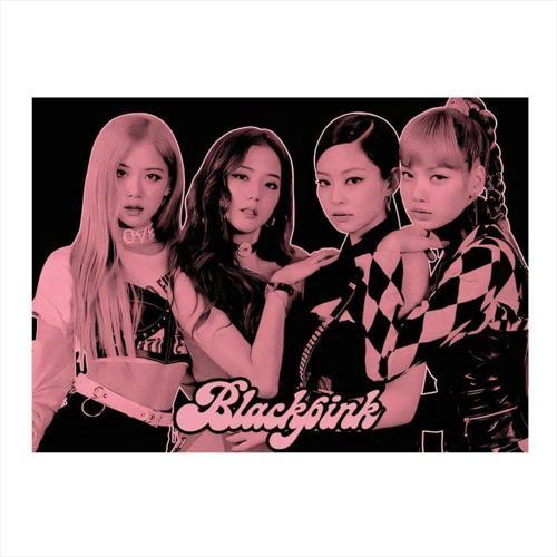 Black Pink Müzik Grubu Model Ahşap Tablo 25 cm x 35 cm