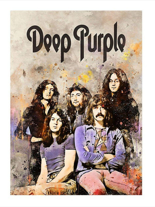 Deep Purple Tasarım Ahşap Tablo 50 cm x 70 cm