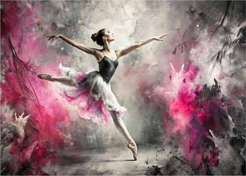 Balerin Hediyelik Ahşap Tablo 25 cm x 35 cm