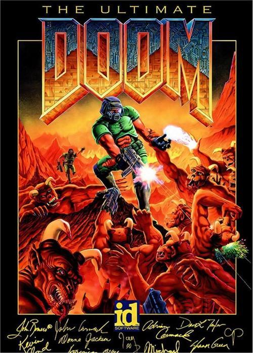 Doom Oyun Posteri Hediyelik Ahşap Tablo 25 cm x 35 cm