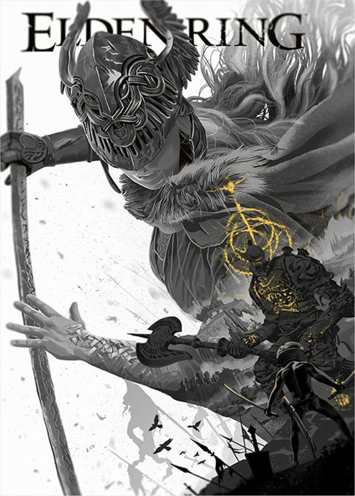 Elden Ring Hediyelik Ahşap Tablo 50 cm x 70 cm