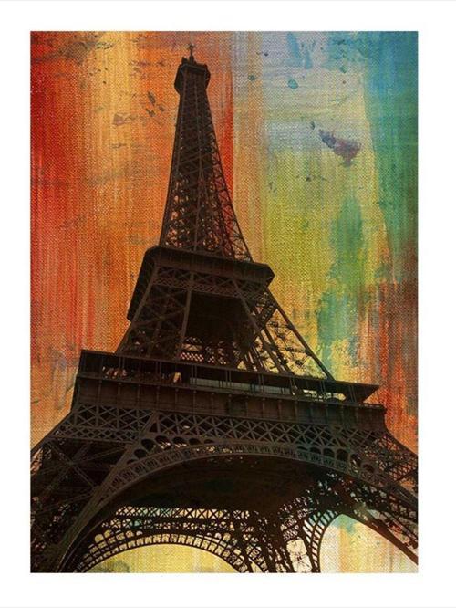 Eyfel Kulesi Paris Hediyelik Ahşap Tablo 25 cm x 35 cm