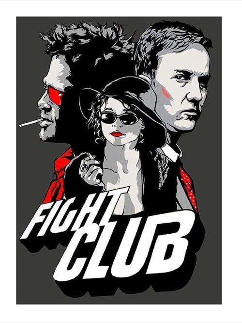 Fight Club Hediyelik Ahşap Tablo 25 cm x 35 cm