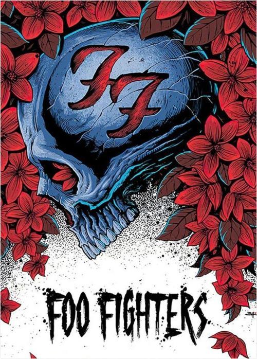 Foo Fighters Müzik Grubu Modern Ahşap Tablo 35 cm x 50 cm