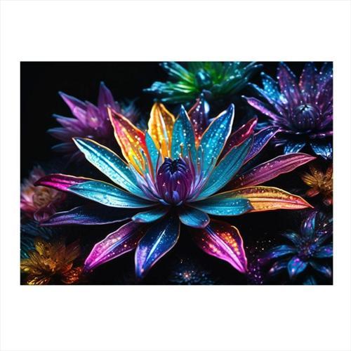 Lotus Çiçeği Hediyelik Ahşap Tablo 35 cm x 50 cm