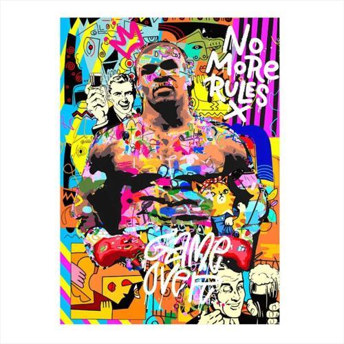Mike Tyson Model Ahşap Tablo 35 cm x 50 cm