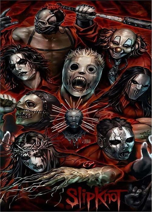 Slipknot Album Kapağı Model Ahşap Tablo 35 cm x 50 cm