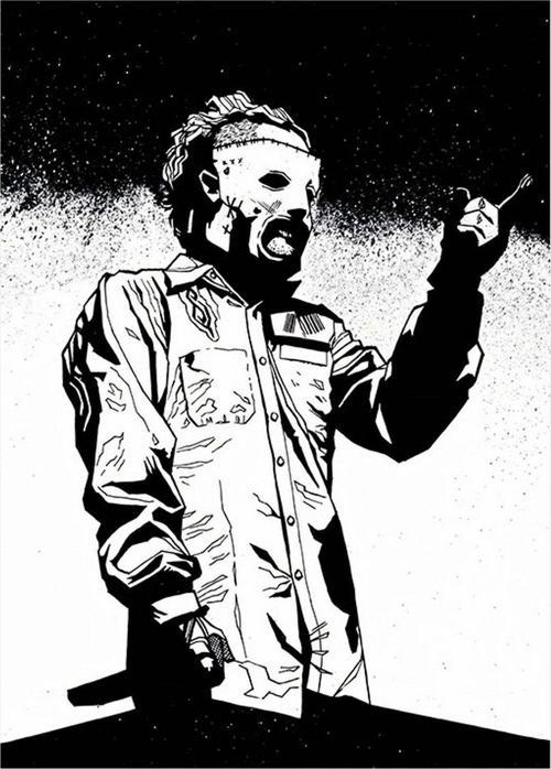 Slipknot Corey Taylor Tasarım Ahşap Tablo 25 cm x 35 cm