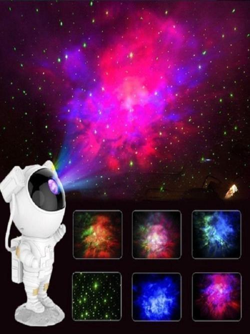 Astronot Tasarımlı Kumandalı Projector Projeksiyon Gece Lambası