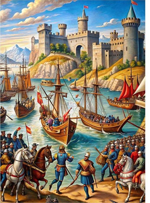 Savaş Temalı Hediyelik Ahşap Tablo 50 cm x 70 cm