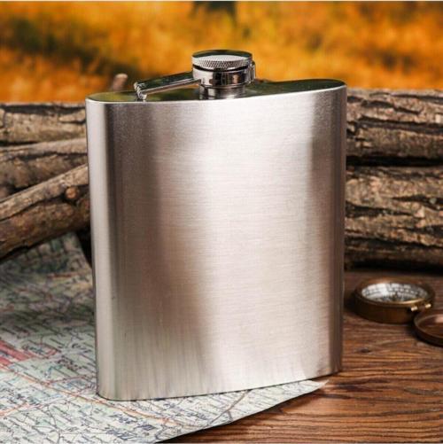 8 Oz Paslanmaz Çelik Cep Matarası Kanyak Viski Şişesi