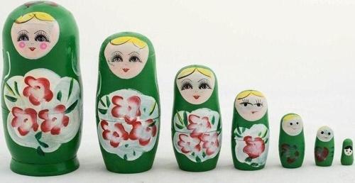 Ahşap 7’Li Matruşka Bebek