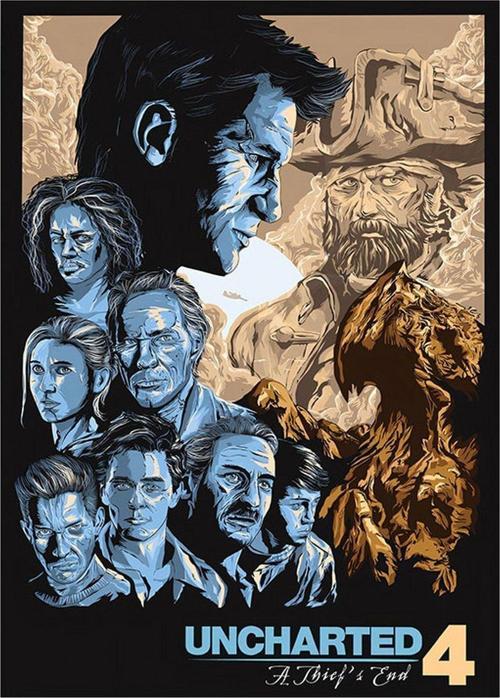 Uncharted 4 Bir Hırsızın Sonu Hediyelik Ahşap Tablo 35 cm x 50 cm