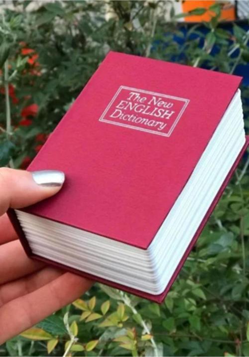 Bordo Kitap Görünümlü Gizli Kasa Kumbara