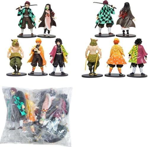 Demon Slayer Mini Figürler 5Li Set
